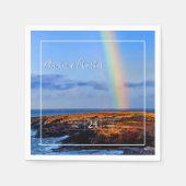 Rainbow, Hope & Happiness, bruiloft Servet (Voorkant)