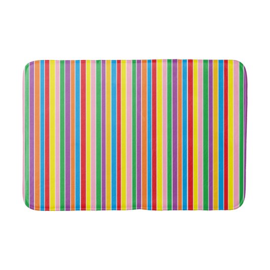 Rainbow Horizontal Stripes Badmat (Voorkant)