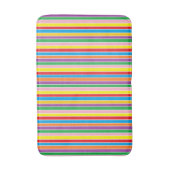Rainbow Horizontal Stripes Badmat (Voorkant Verticaal)