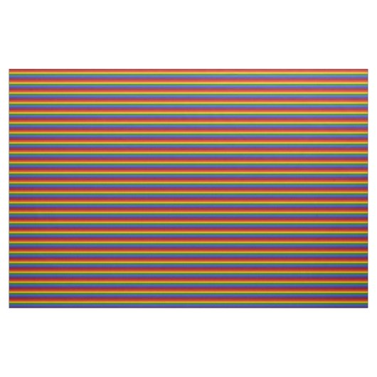 Rainbow Horizontal Stripes Pattern Stof (Yard (91,4 cm))