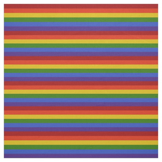 Rainbow Horizontal Stripes Pattern Stof (Swatch)