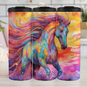 Rainbow Horse Colorful Abstract Dreamscape Thermosbeker
