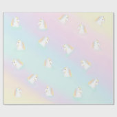 Rainbow Horse Unicorn Equestrian Girly Cadeaupapier (Vlak)