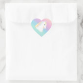 Rainbow Horse Unicorn Equestrian Girly Hart Sticker (Tas)