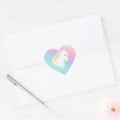Rainbow Horse Unicorn Equestrian Girly Hart Sticker (Envelop)