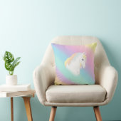 Rainbow Horse Unicorn Equestrian Girly Kussen (Stoel)