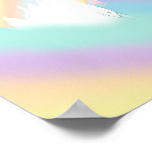 Rainbow Horse Unicorn Equestrian Girly Poster (Hoek)