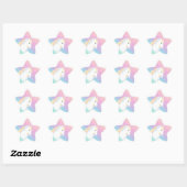 Rainbow Horse Unicorn Equestrian Girly Ster Sticker (Vel)