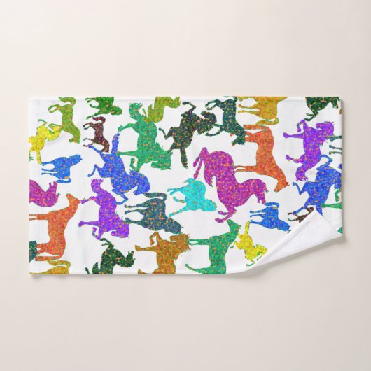 Rainbow Horses Bath Towel Set Bad Handdoek (Handdoek)