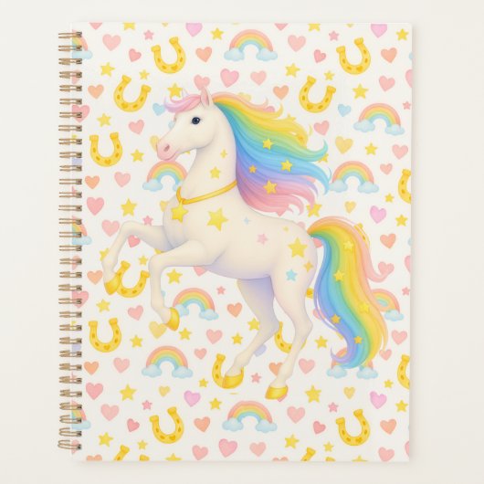 Rainbow Horses Planner for Kids — Cooper & Cody, C (Voorkant)