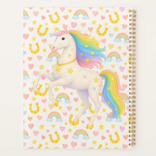 Rainbow Horses Planner for Kids — Cooper & Cody, C (Achterkant)