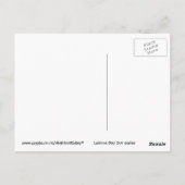 Rainbow Hot Air Balloing Briefkaart (Achterkant)