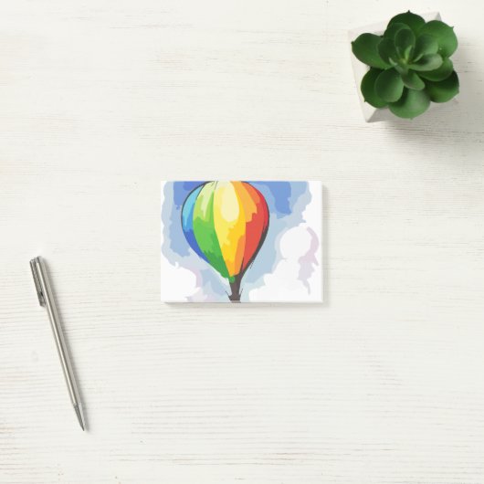 Rainbow Hot Air-ballon Post-it® Notes (Kantoor)