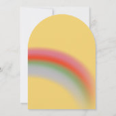 Rainbow Hot Air Balloon Kids Verjaardag Kaart (Achterkant)