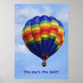 Rainbow Hot Air Ballooning poster (Voorkant)