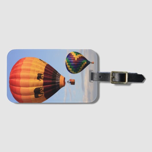 Rainbow Hot Air Balloons Bagagelabel (Voorkant (horizontaal))