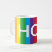 Rainbow "HOT" Mug Koffiemok (Voorkant links)