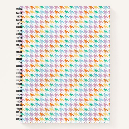 Rainbow Houndstooth-laptop Notitieboek (Voorkant)