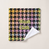Rainbow Houndstooth Pattern Bad Handdoek (Wasdoekje)