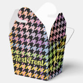 Rainbow Houndstooth Pattern Bedankdoosjes (Geopend)