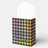 Rainbow Houndstooth Pattern Bedankdoosjes (Geopend)
