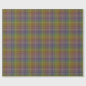 Rainbow Houndstooth Pattern Cadeaupapier (Vlak)