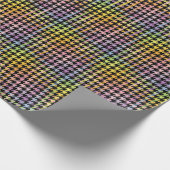Rainbow Houndstooth Pattern Cadeaupapier (Hoek)