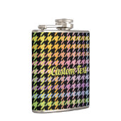 Rainbow Houndstooth Pattern Heupfles (Rechts)