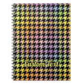 Rainbow Houndstooth Pattern Notitieboek (Voorkant)