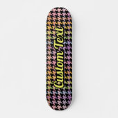 Rainbow Houndstooth Pattern Persoonlijk Skateboard (Voorkant)