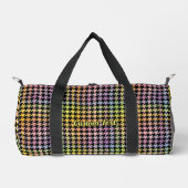 Rainbow Houndstooth Pattern Plunjezak (Voorkant)