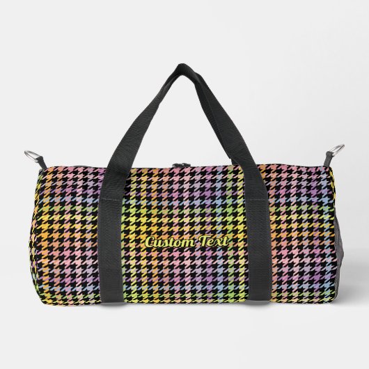 Rainbow Houndstooth Pattern Plunjezak (Voorkant)