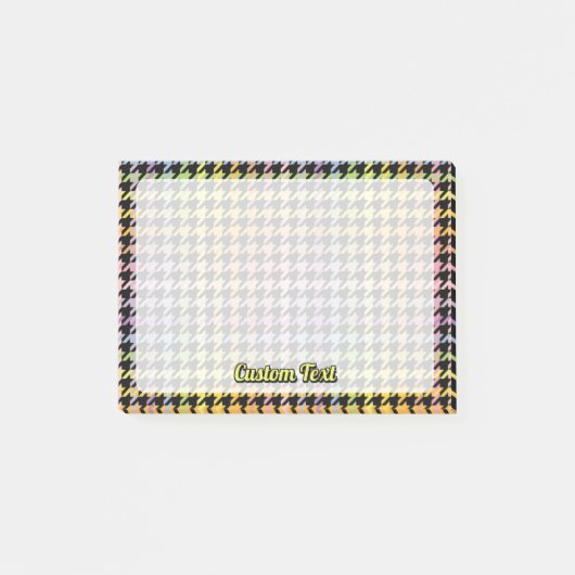 Rainbow Houndstooth Pattern Post-it® Notes (Voorkant)