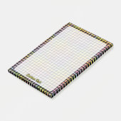 Rainbow Houndstooth Pattern Post-it® Notes (Schuin)