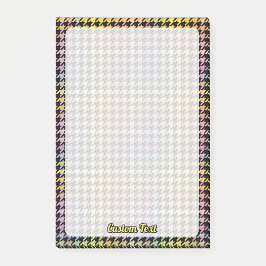 Rainbow Houndstooth Pattern Post-it® Notes (Voorkant)
