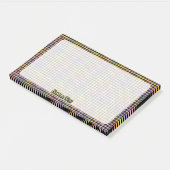 Rainbow Houndstooth Pattern Post-it® Notes (Schuin)