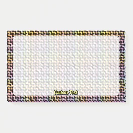 Rainbow Houndstooth Pattern Post-it® Notes (Voorkant)