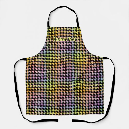 Rainbow Houndstooth Pattern Schort (Voorkant)