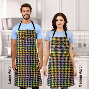 Rainbow Houndstooth Pattern Schort