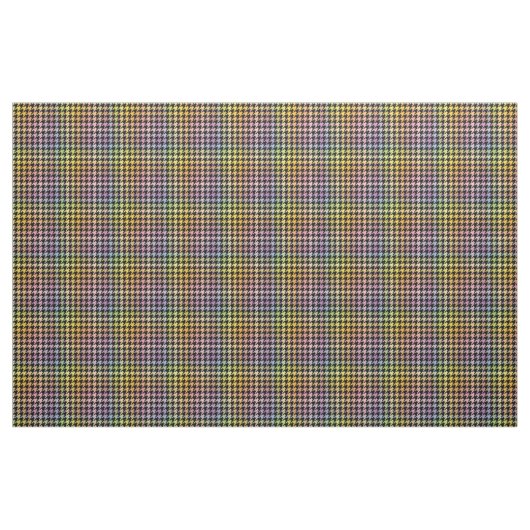 Rainbow Houndstooth Pattern Stof (Yard (91,4 cm))