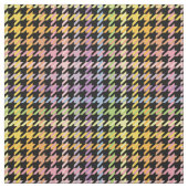 Rainbow Houndstooth Pattern Stof (Swatch)