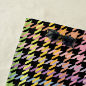 Rainbow Houndstooth Pattern Strandlaken (In situ)