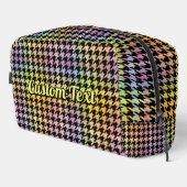 Rainbow Houndstooth Pattern Toilettasje (Rechterhoek)