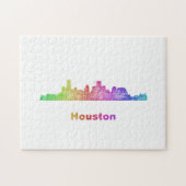 Rainbow Houston skyline Legpuzzel (Horizontaal)