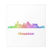 Rainbow Houston skyline Notitieblok (Voorkant)