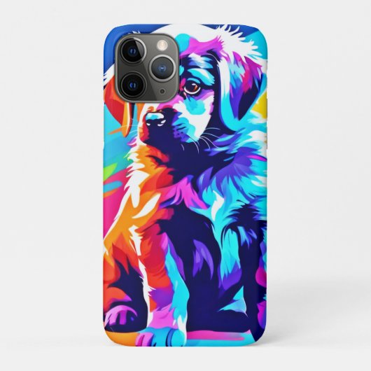 Rainbow Hued Dog Art Case-Mate iPhone Case (Achterkant)
