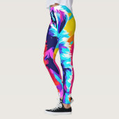 Rainbow Hued Dog Art Leggings (Links)
