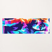 Rainbow Hued Dog Art Yogamat (Achterkant (horizontaal))