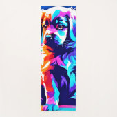 Rainbow Hued Dog Art Yogamat (Voorkant)