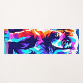 Rainbow Hued Dog Art Yogamat (Voorkant (horizontaal))